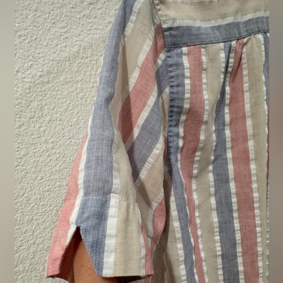 Vintage Diane Von Furstenberg Striped Retro Button
Front Collared Shirt Size 10 - Picture 12 of 15